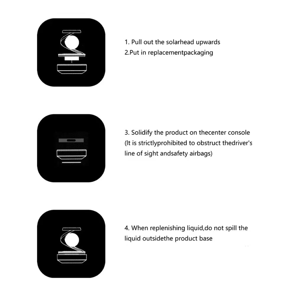 Solar Car Air Freshener Interstellar Levitation Rotating Auto Flavoring Car Perfume Deodorant Diffuser Interiors Accessories