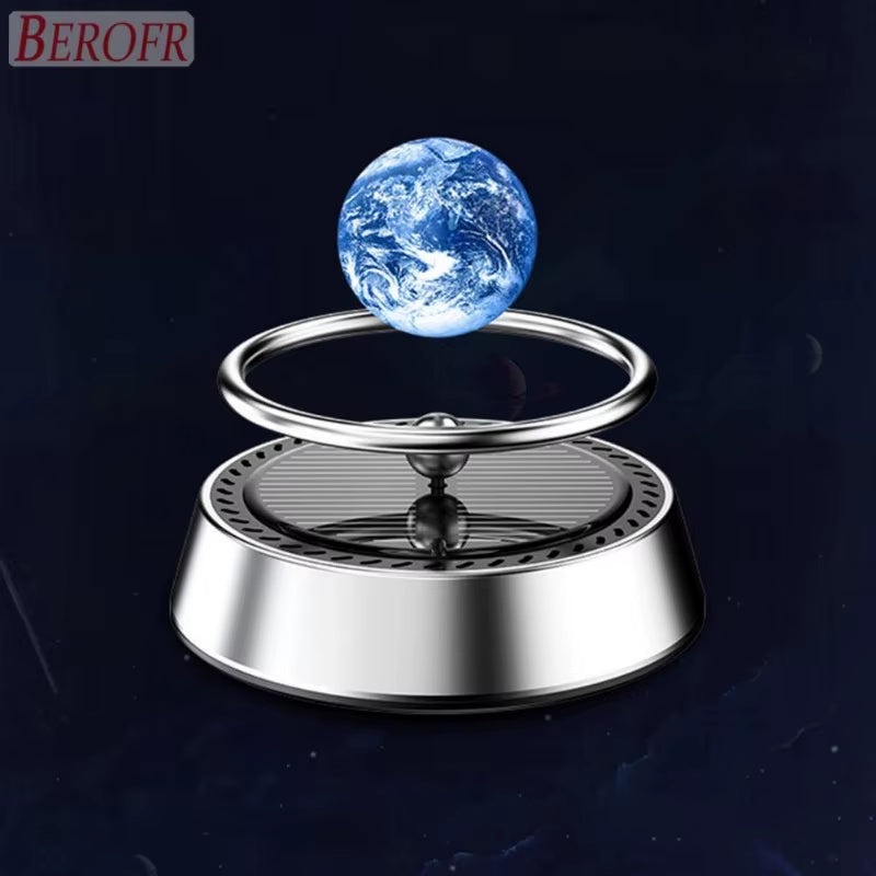 Solar Powered Air Purifier Solar Powered Suspension Planet Car Air Freshener Long Lasting Fragrance Odor Removal Aromatherapy