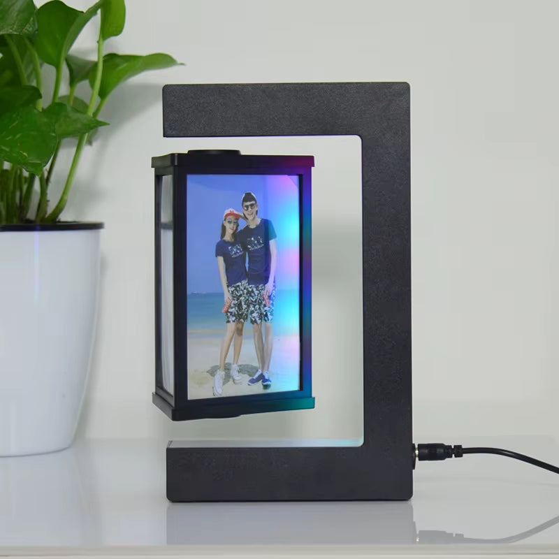 Magnetic Levitating Picture Photo Frame Creative Night Light with Led Lights Display Birthday Christmas Gift