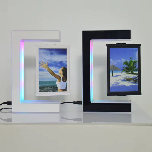 Magnetic Levitating Picture Photo Frame Creative Night Light with Led Lights Display Birthday Christmas Gift