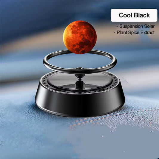 Solar Powered Air Purifier Solar Powered Suspension Planet Car Air Freshener Long Lasting Fragrance Odor Removal Aromatherapy