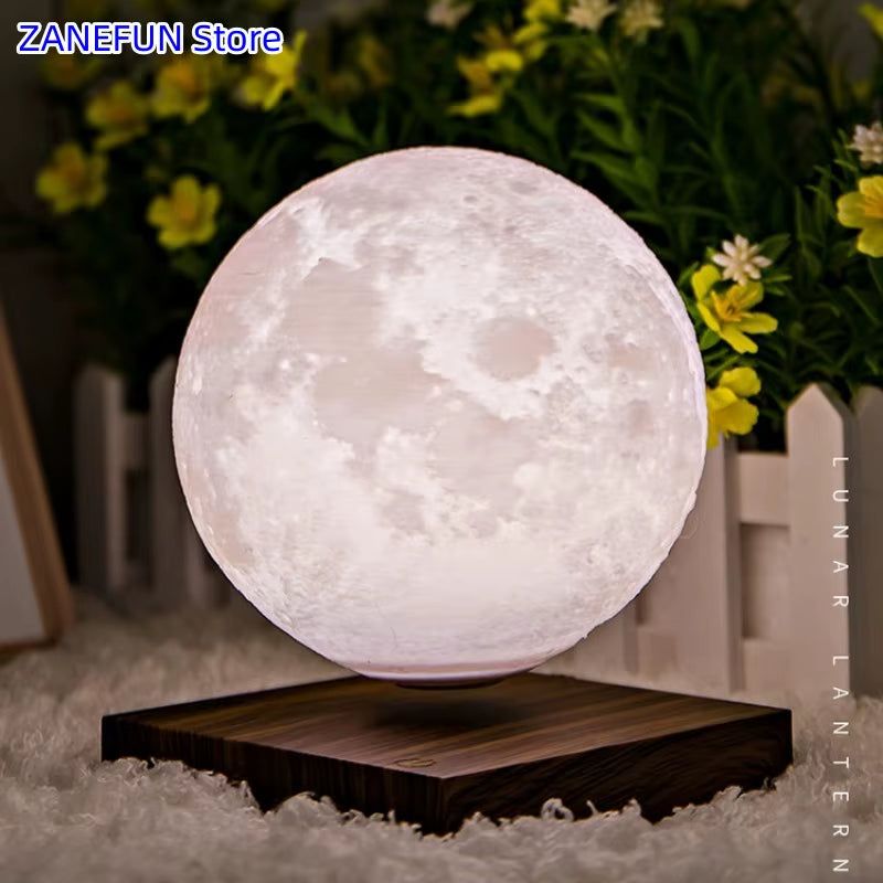 3D Printed Magnetic Levitating Moon Lamp Globe Creative Office Home Decoration Unique Gifts