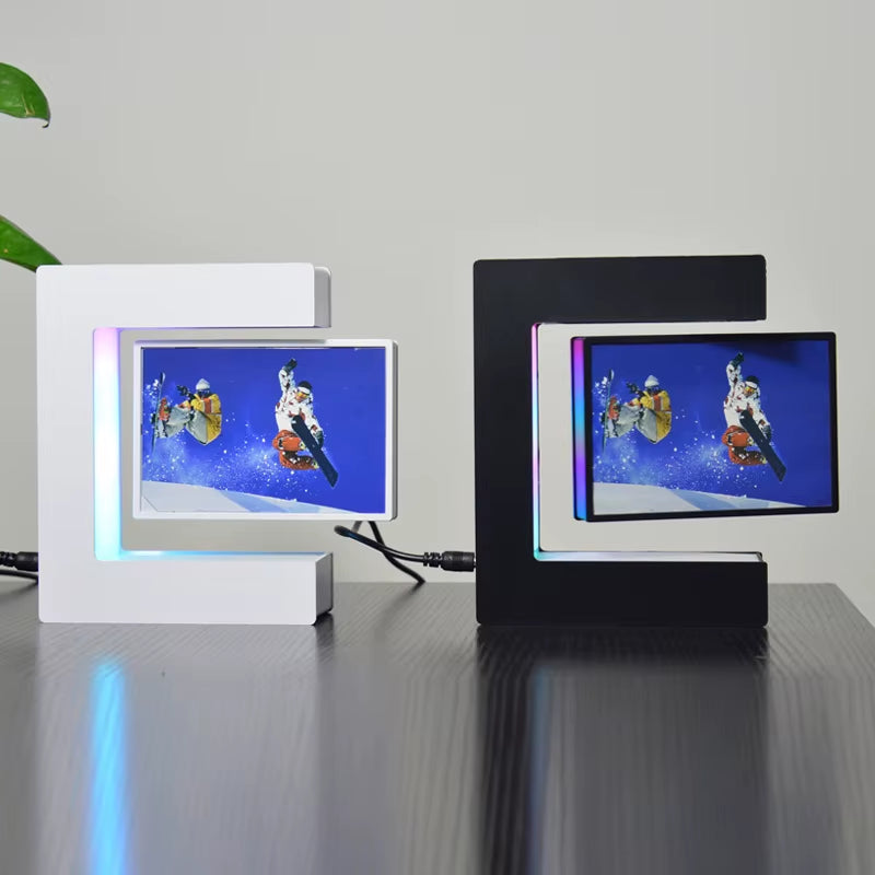 Magnetic Levitating Picture Photo Frame Creative Night Light with Led Lights Display Birthday Christmas Gift