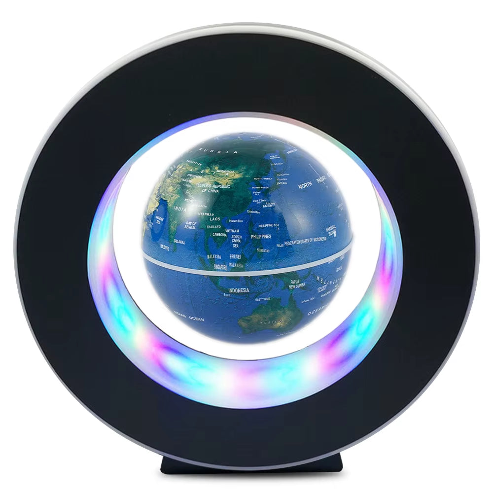 Levitating Lamp Magnetic Levitation Globe LED Rotating Globe Lights Bedside Lights Home Novelty Floating Lamp New Year Gifts
