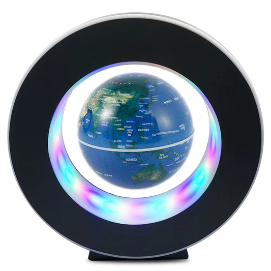 Levitating Lamp Magnetic Levitation Globe LED Rotating Globe Lights Bedside Lights Home Novelty Floating Lamp New Year Gifts