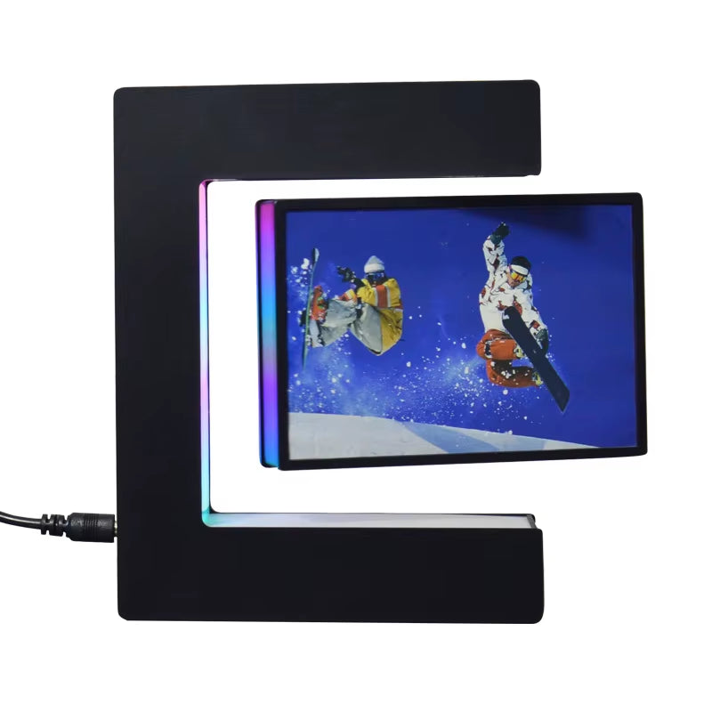 Magnetic Levitating Picture Photo Frame Creative Night Light with Led Lights Display Birthday Christmas Gift